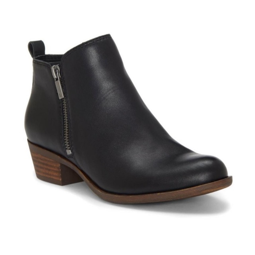 LUCKY BRAND Basel Leather Flat Bootie